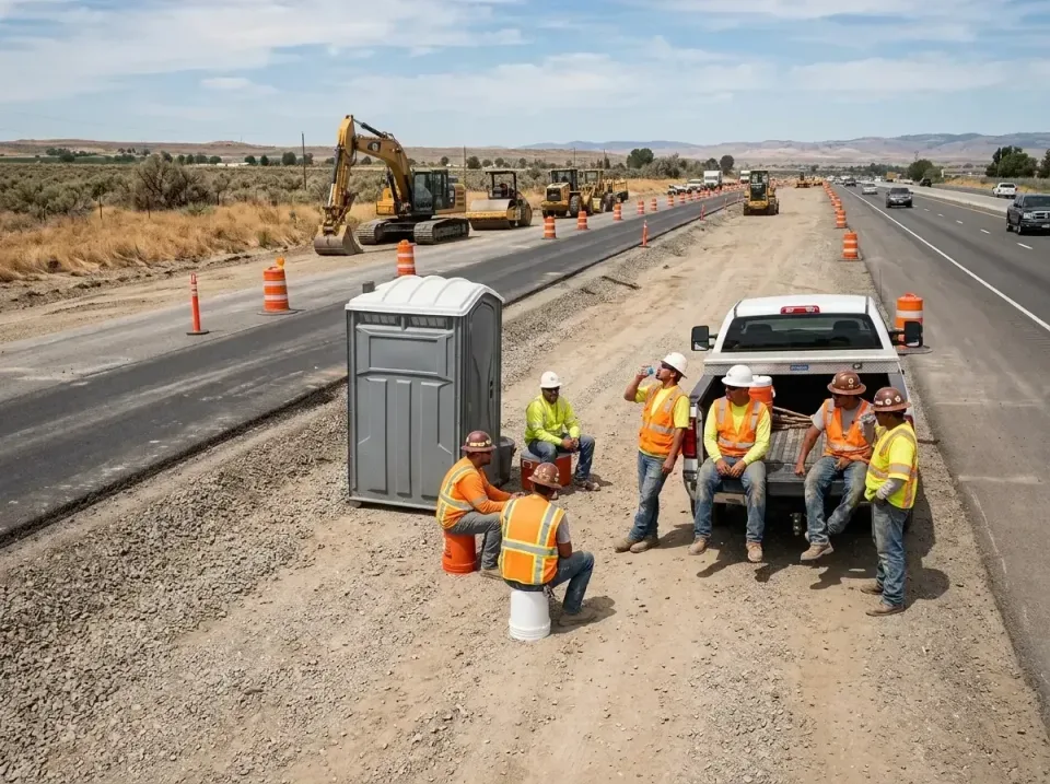 highway-road-construction-crew-007 — frequently asked questions, Porta Potty and Restroom Rentals in Moss Beach, CA